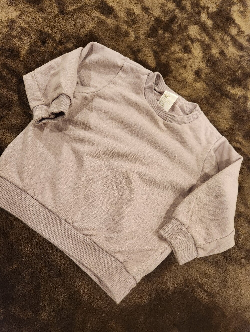 H&M Lavender Crewneck Kid's Sweatshirt, Size 9M